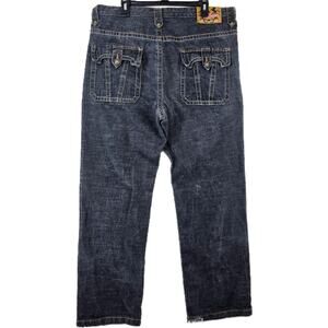 Bklyn XPress Brooklyn Express Jeans 40 39x32 Y2K Baggy Hip Hop Skater Flap